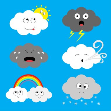 Bulut emoji Icon set 
