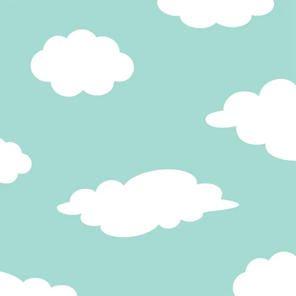白い雲が空に設定 — ストックベクタ