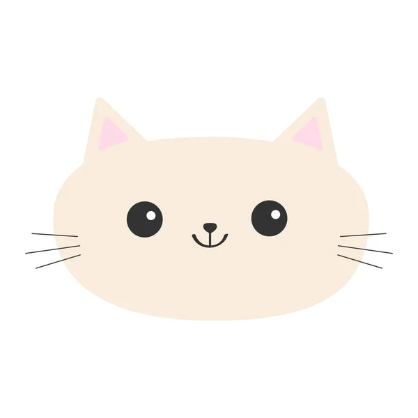 Cute black cat icon. — Stock Vector