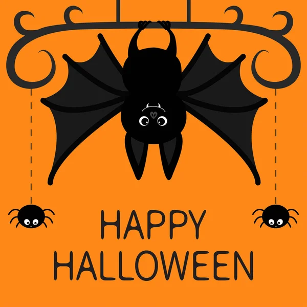 Mutlu Cadılar Bayramı kartı karikatür sopa ile 