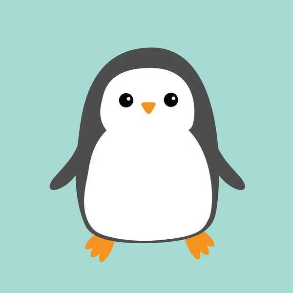 Pingvin. Aranyos rajzfilmfigura. — Stock Vector