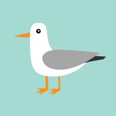 Antarktika Albatros simgesi. 