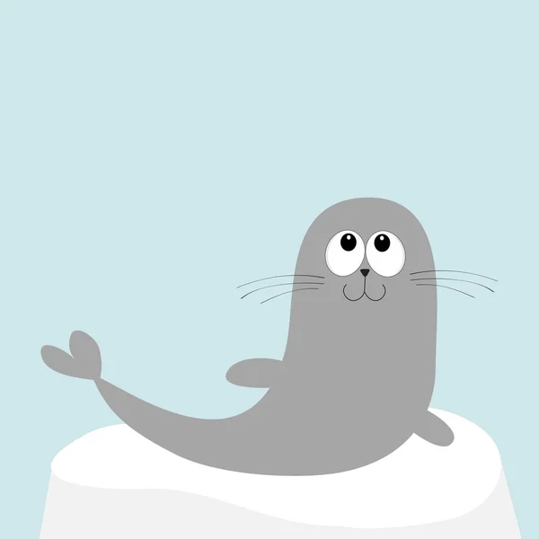 Lew morski. Harfa seal pup — Wektor stockowy