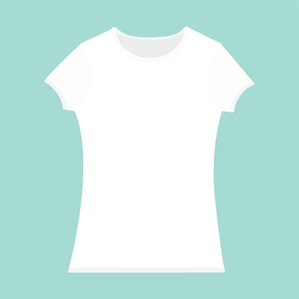 T-shirt template. White color. — Stock Vector