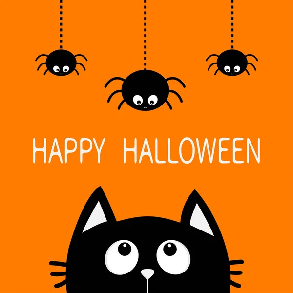 Happy Halloween card. — Stock Vector