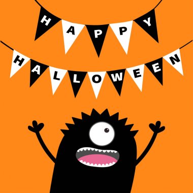 Cadılar Bayramı bayrak garland