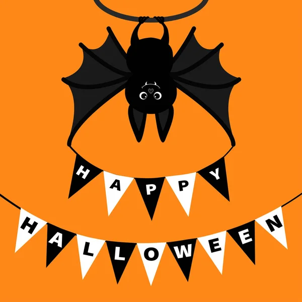 Guirlande du drapeau d'Halloween — Image vectorielle