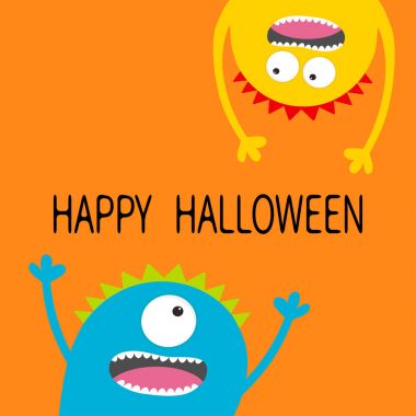 Mutlu Cadılar Bayramı kartı şablonu