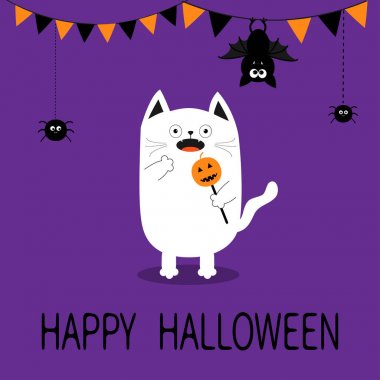 Mutlu Cadılar Bayramı kartı şablonu