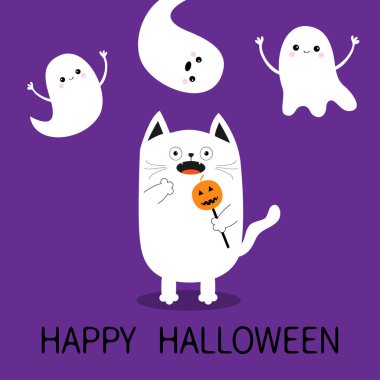 Mutlu Cadılar Bayramı kartı şablonu