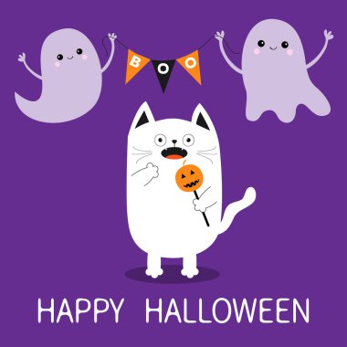 Mutlu Cadılar Bayramı kartı şablonu