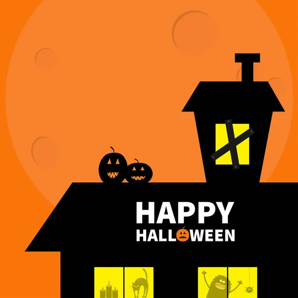 Happy halloween kartu šablona — Stockový vektor