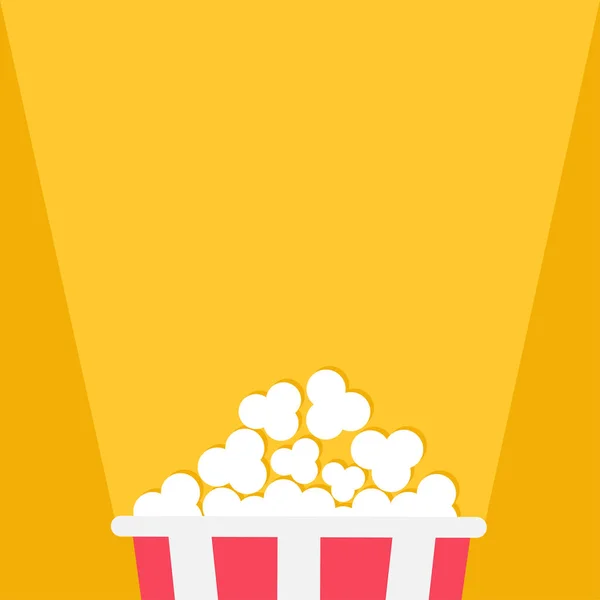 Bioscoop filmposter met popcorn — Stockvector