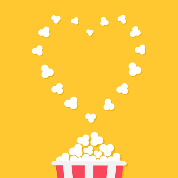 Bioscoop filmposter met popcorn — Stockvector