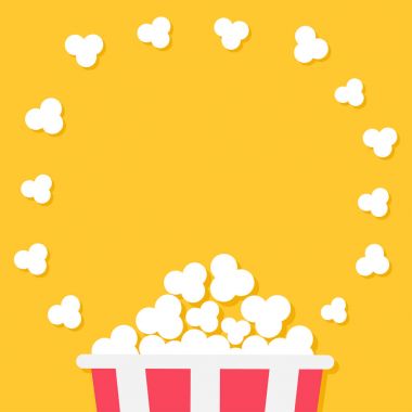 Sinema film poster patlamış mısır ile