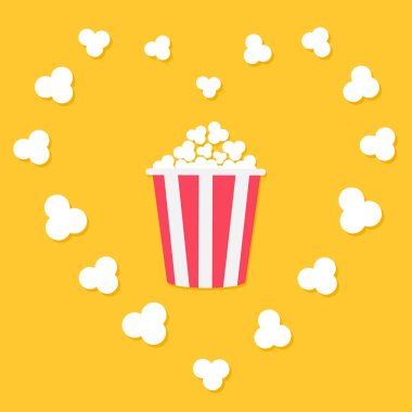 Sinema film poster patlamış mısır ile