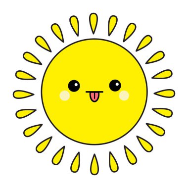 Kontur simgesini parlayan güneş 