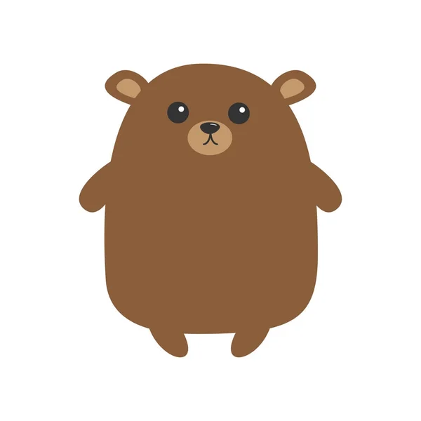 Słodkie niedźwiedź Grizzly — Wektor stockowy