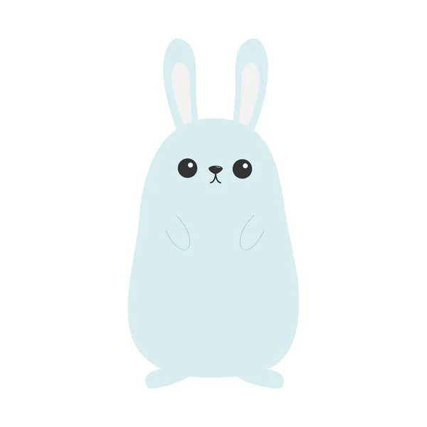 Conejo de conejo. Cara de cabeza divertida . — Archivo Imágenes Vectoriales