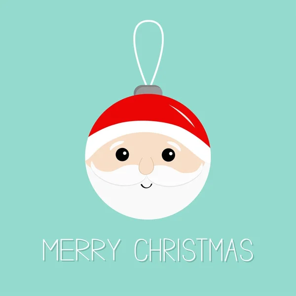 Veselé Vánoční Koule Santa Claus Vektorové Ilustrace — Stockový vektor