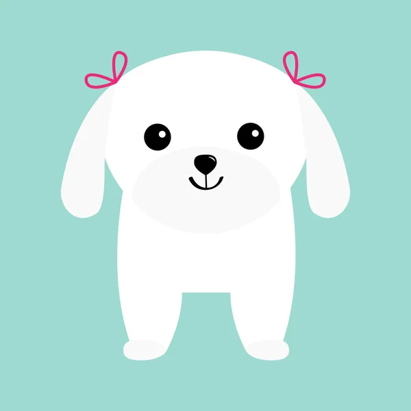 Maltese hond puppy — Stockvector