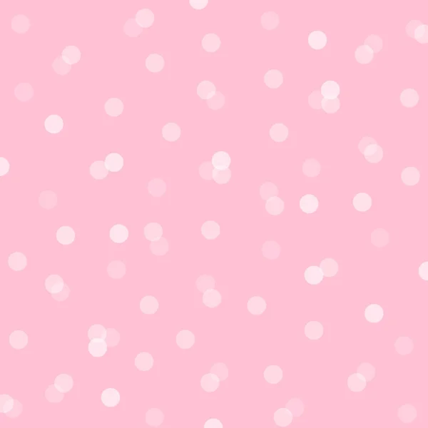 Bokeh Circles Lights Pink Texture Pattern — Stock Vector