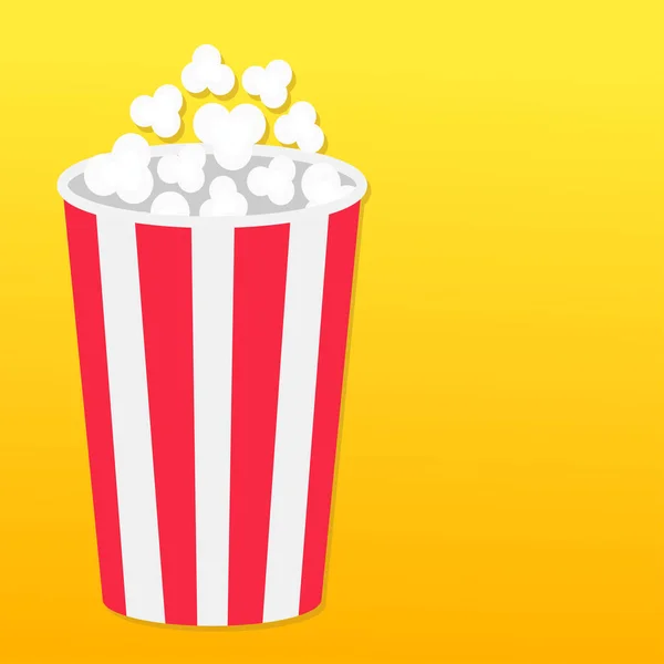 Popcorn Runde Schachtel Vektorillustration — Stockvektor