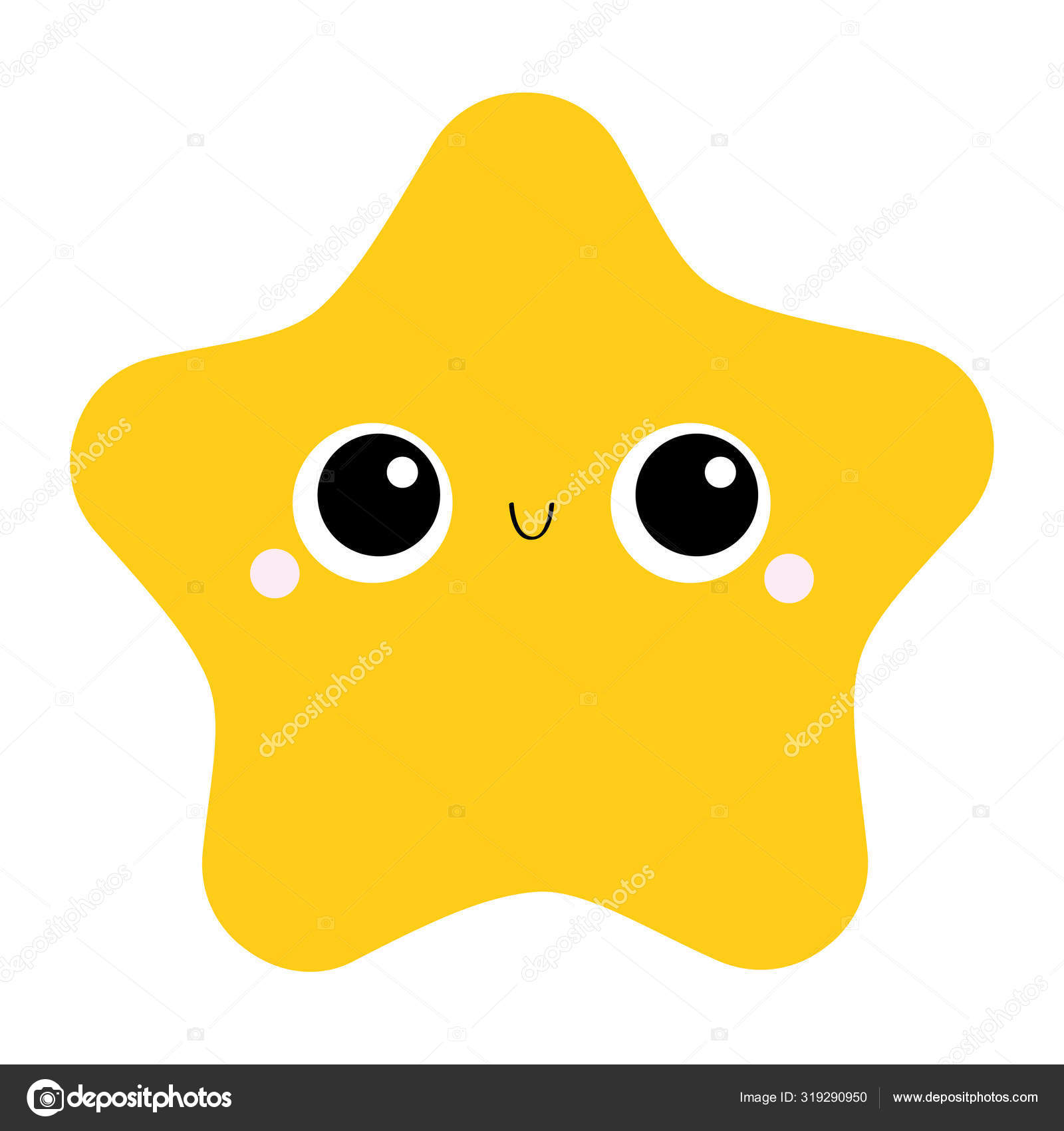 Icono de juguete estrella de Ojos grandes, Lindo