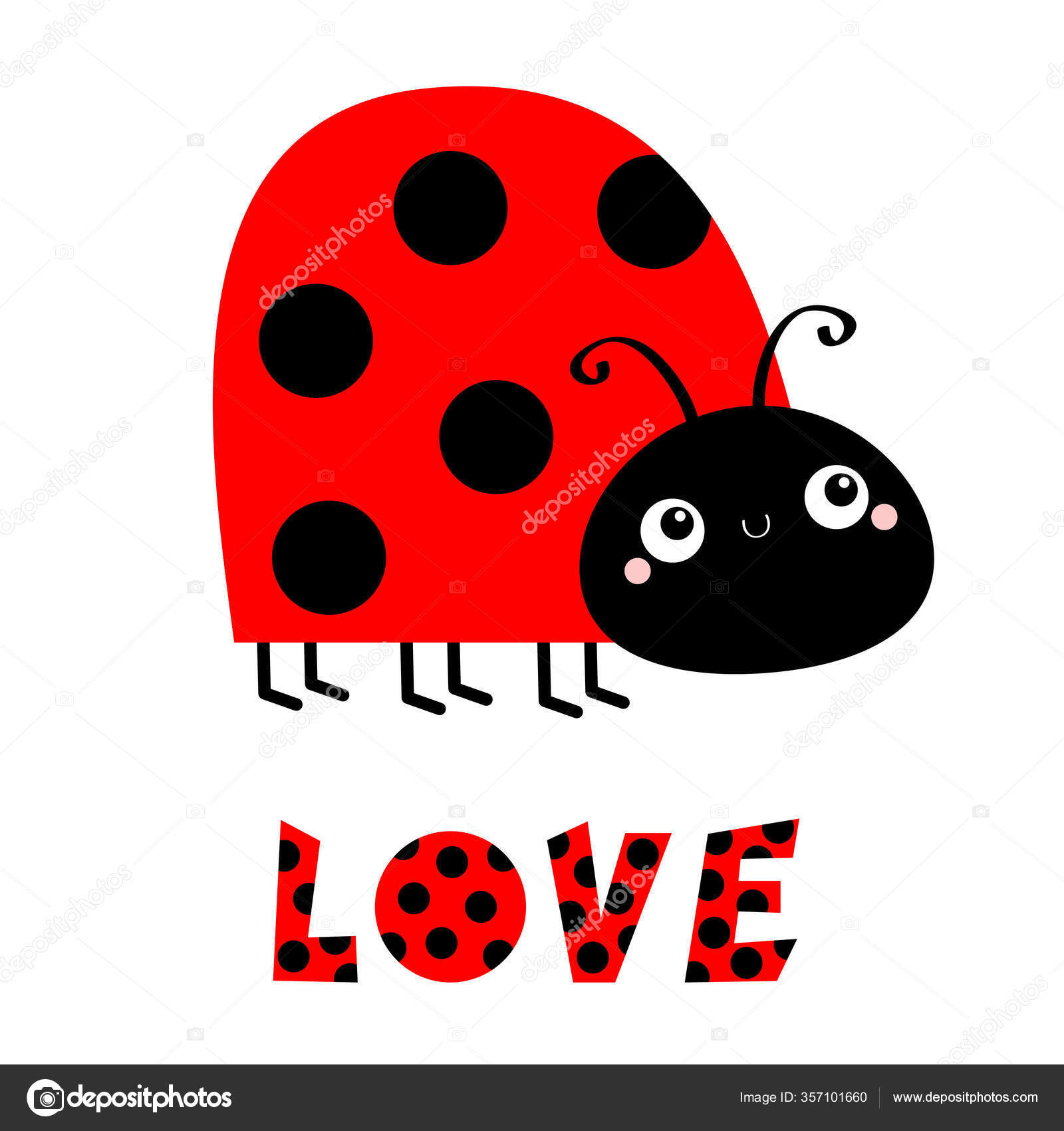 kawaii panda Ladybug - Illustrations ART street