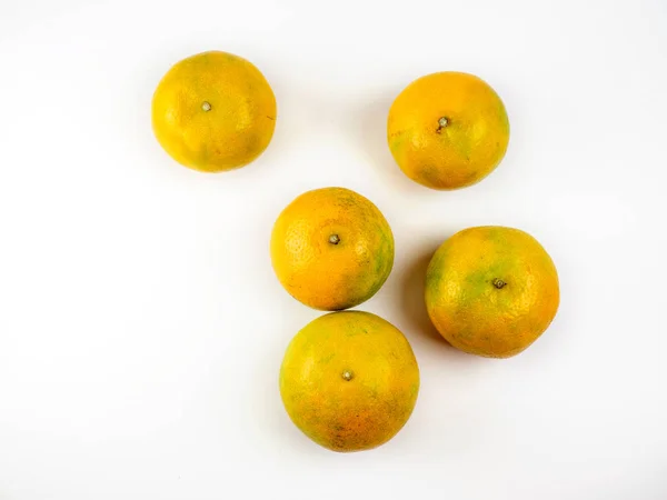 Orange Fruit Background Citrus Reticulata Blanco Tangerine Mandarin Orange Mandarin — ストック写真
