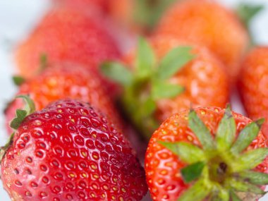 Çilek yakın plan, çilek arka plan.