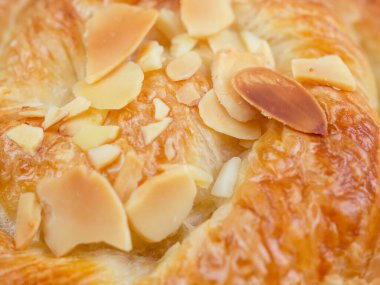 Yakın çekim taze ekmek, üst manzara, fast food.