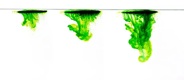 Lebensmittelfarbe Wasser Löslichkeit Der Farbe Wasser Aquarell Oder Tinte Wasser — Stockfoto