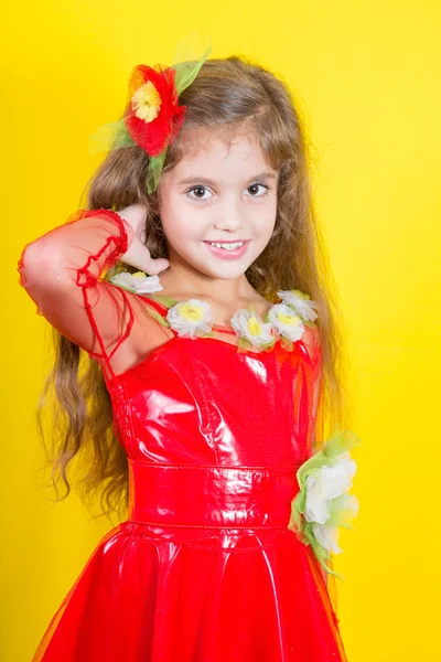 Beautiful little happy girl — Stock Photo, Image
