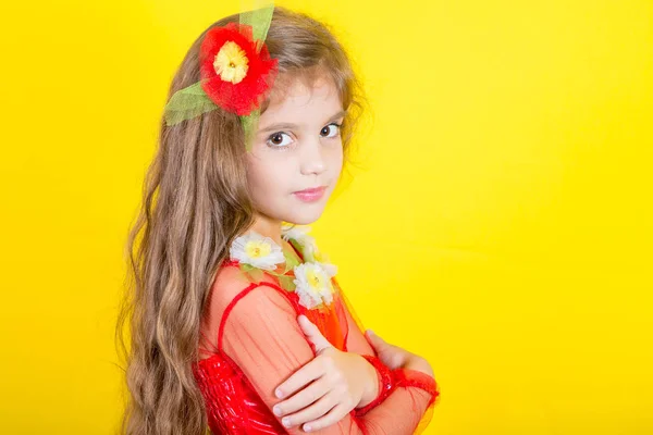 Beautiful little happy girl — Stock Photo, Image