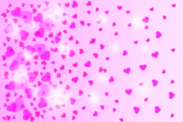 Gradient abstract pink background with heart shape for valentine — Stock Photo, Image