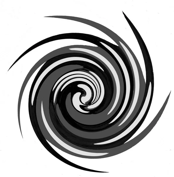 Abstrato Espiral Decorativa Cores Cinzentas — Fotografia de Stock