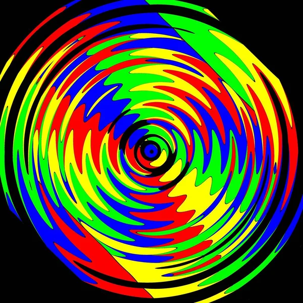 Абстрактная Декоративная Спираль Ярких Цветах — стоковое фото