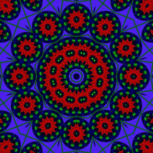 Mandala Décoratif Abstrait Dans Des Couleurs Sombres Pour Méditation — Photo