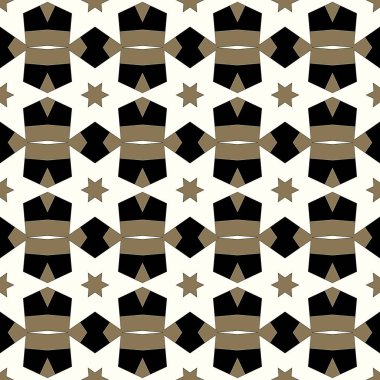 Açık renkli altı köşeli yıldızlı dekoratif geometrik desen