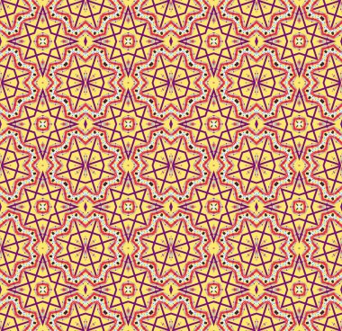 Yıldızlı, geometrik, pürüzsüz desen. Hassas bir renk.