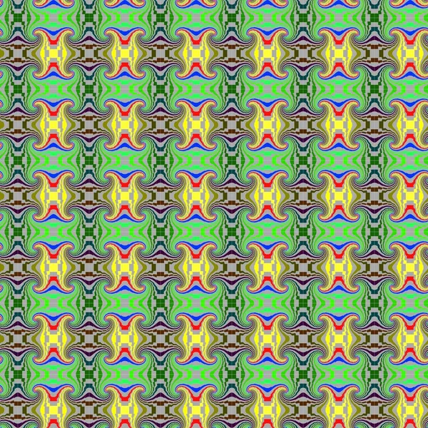 Decoratieve Naadloze Fractal Patroon Met Spiralen Bochten — Stockfoto