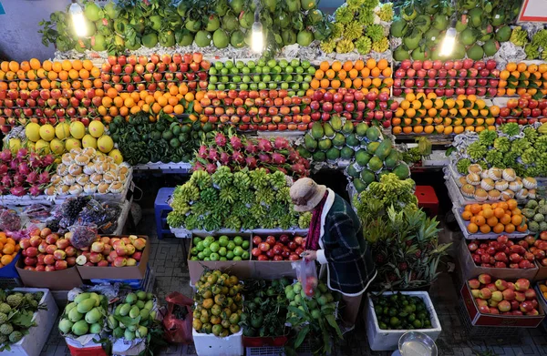 Fruit winkel, product van de landbouw bij de boer marke — Stockfoto