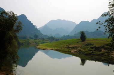 Beautiful countryside of Quang Binh, VietNam clipart
