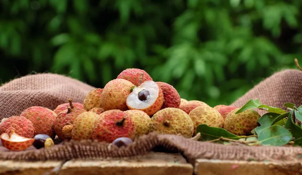 Jana Vietnam, ovoce liči — Stock fotografie