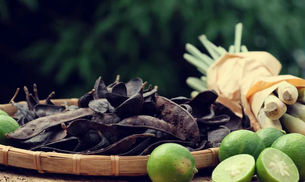 Herbal hair care, soap berry, citronella — Stock Photo, Image