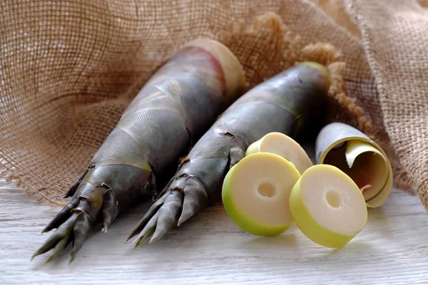 Close-up van bamboo shoot — Stockfoto