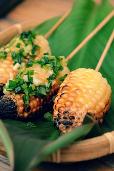 ızgarada Mısır, sıcak mısır koçanı