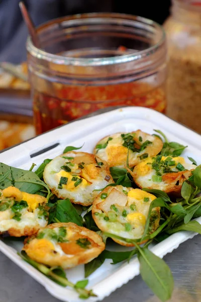 Comida vietnamita, panquecas amarelas — Fotografia de Stock