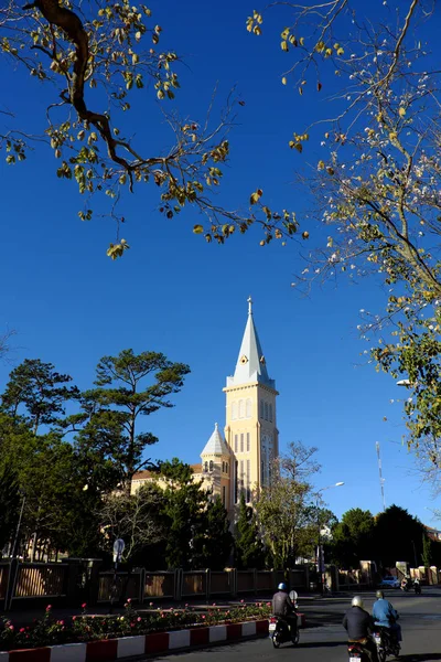 Da Lat katedral, kyckling kyrkan, tupp kyrka — Stockfoto